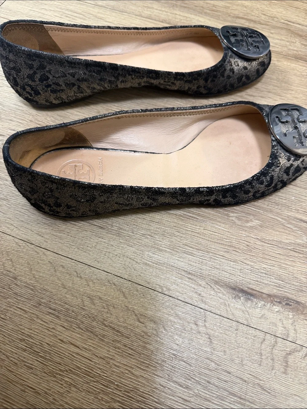 Tory Burch Luisa printed suede ballet flats